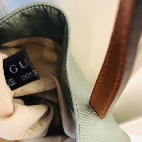 Gucci GG nylon with leather straps large tote bag - Picture 7 of 8